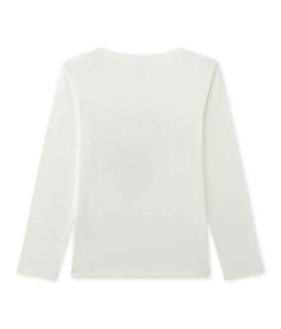 Camiseta de manga larga estampada para niño beige COQUILLE