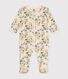 Pijama de algodón con estampado de flores para bebé