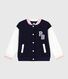 Chaqueta teddy infantil lisa de algodón