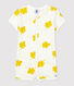 Pelele corto con estampado vegetal de algodón de bebé