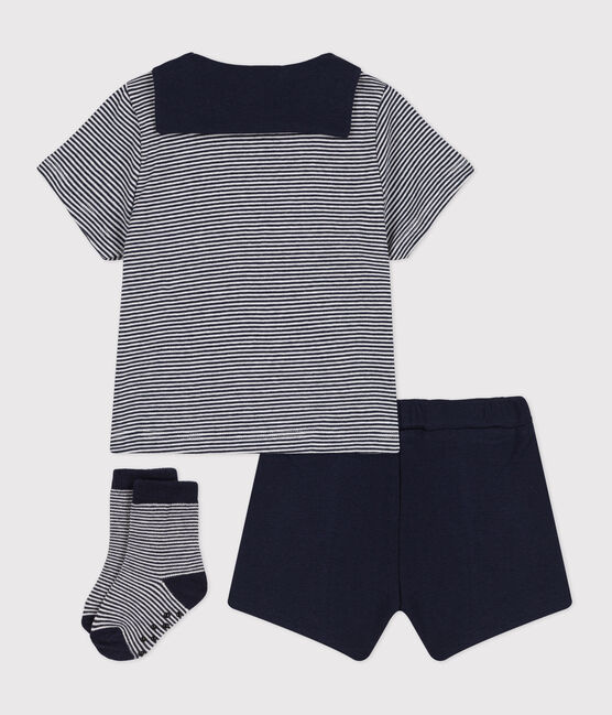Conjunto de regalo de 3 piezas de estilo marinero para bebé variante 1