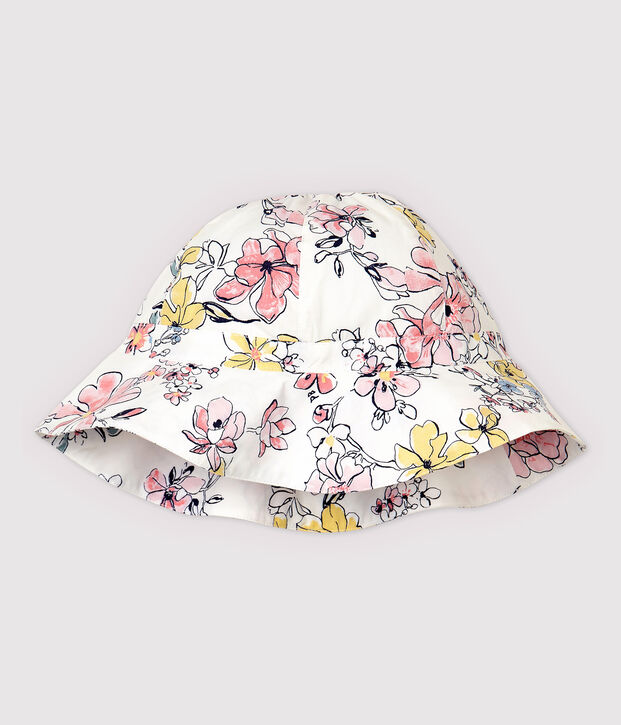 Capelina de popelina de ni&ntilde;a blanco/multicolor