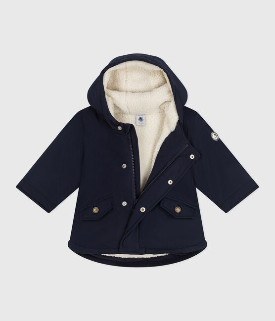 Parka midi lisa para bebé azul SMOKING