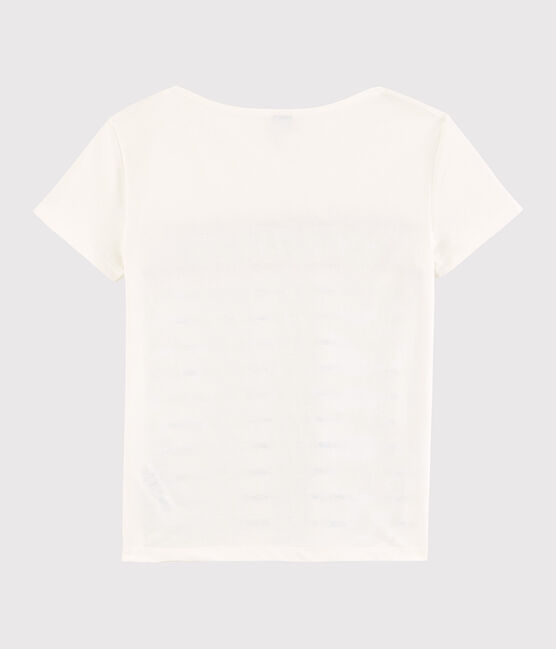Camiseta de rayas de mujer blanco MARSHMALLOW
