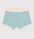 Shorts de rizo a rayas para bebé