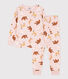 Pijama de felpa con animales para niño/niña