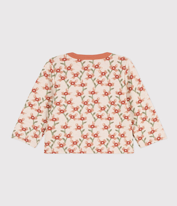 C&aacute;rdigan estampado de t&uacute;bico acolchado para beb&eacute; crudo/multicolor