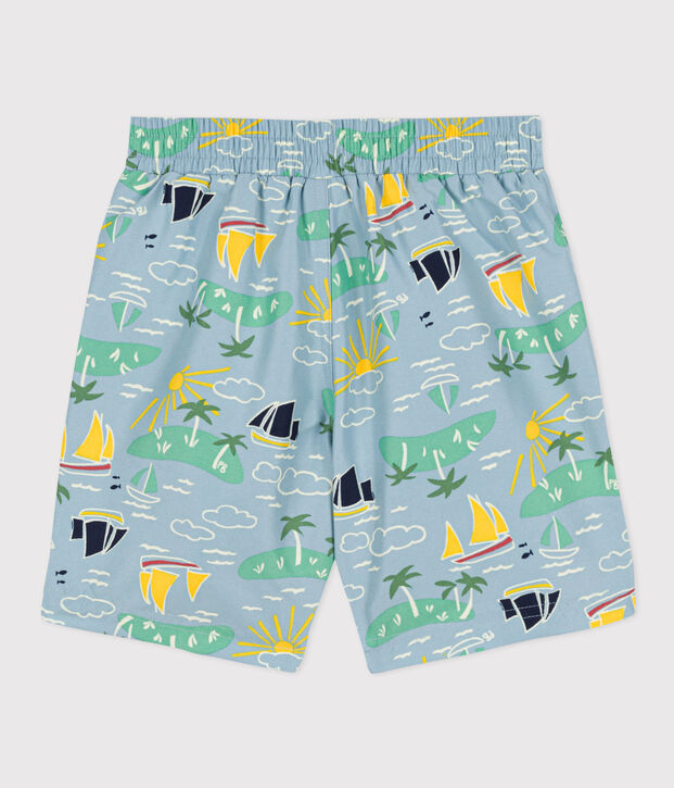Ba&ntilde;ador reciclado estampado para ni&ntilde;o azul/multicolor