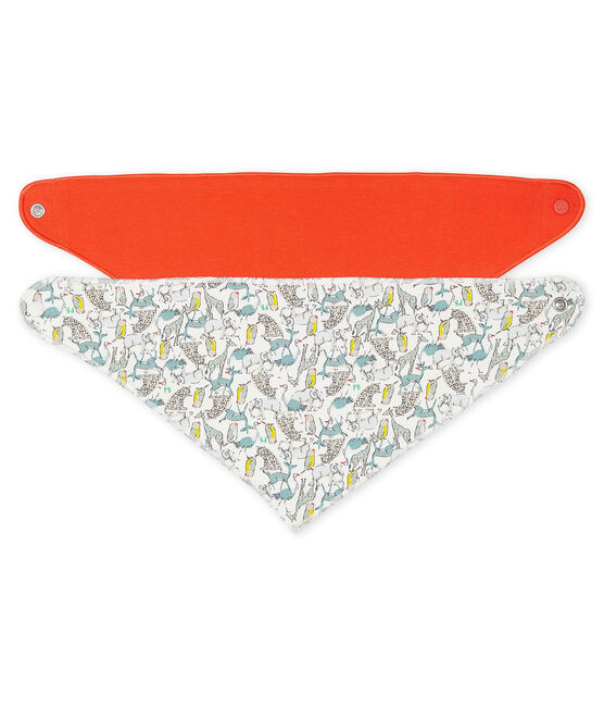 Lote de 2 bandanas baberos de bebé niño variante 1