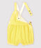 Peto corto de mil rayas de bebé niña amarillo SHINE/blanco MARSHMALLOW