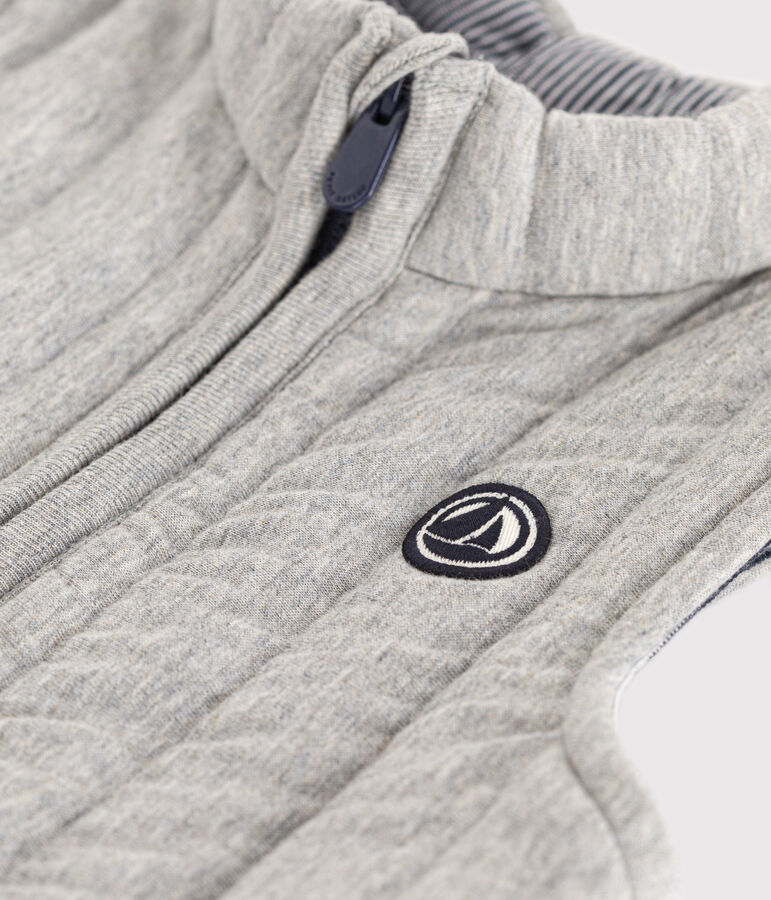 Chaleco de t&uacute;bico para beb&eacute; gris