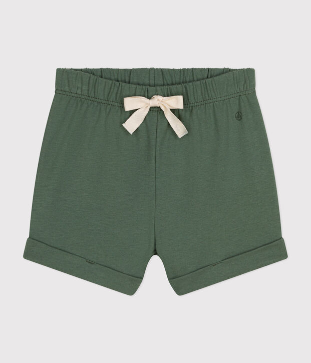 Pantal&oacute;n corto de jersey ligero de beb&eacute; verde