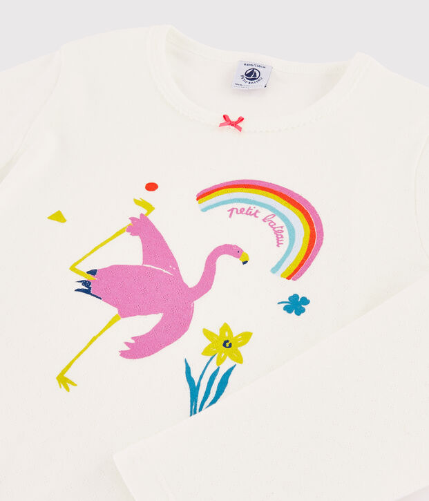 Par de pijamas para ni&ntilde;a de tejido t&uacute;bico acanalado multicolor