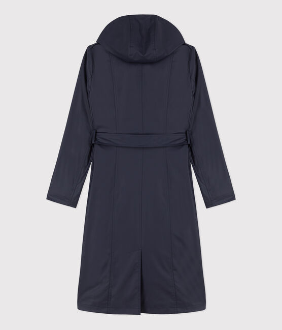 Gabardina con capucha para mujer azul SMOKING