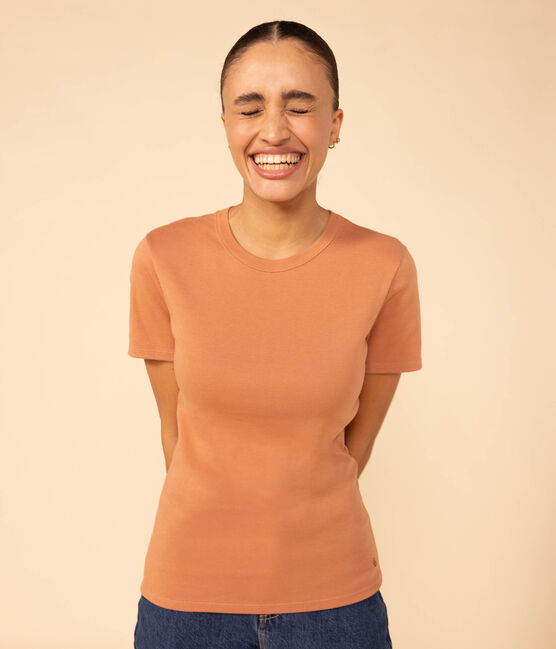 Camiseta L'ICONIQUE de algodón con cuello redondo para mujer rosa SIENNA