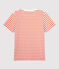 Camiseta marinera de algodón de mujer blanco MARSHMALLOW/ CAROTTE