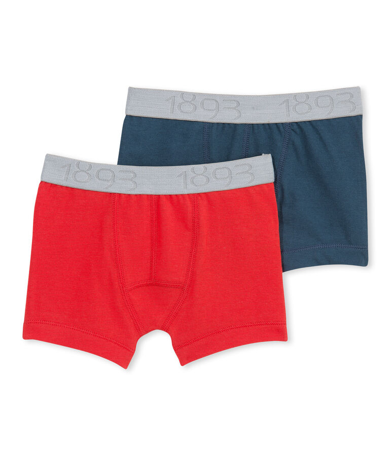 Set of 2 boy's Lycra jersey boxers - Previous collection lote .