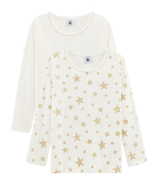 Par de camisetas manga larga para niña variante 1
