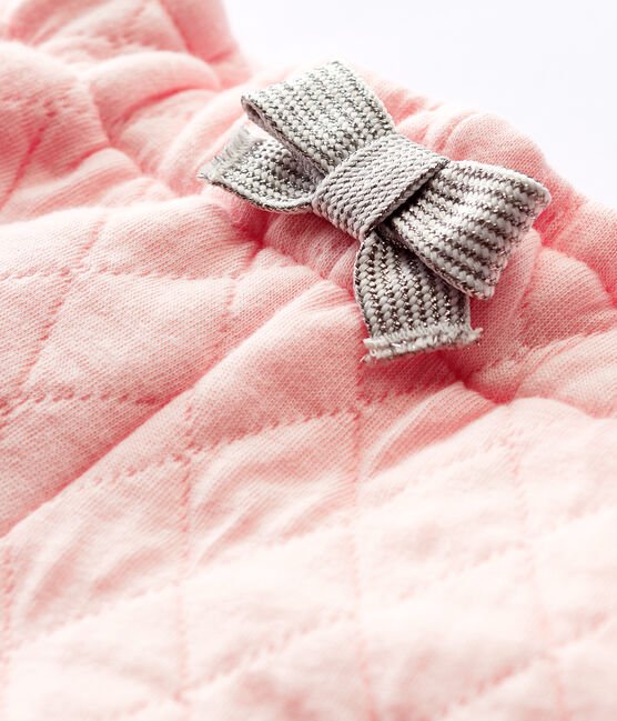 Pantalón de túbico acolchado de bebé niña rosa MINOIS