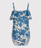 Bañador estampado para niña azul BEACH/ MULTICO