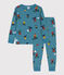 Pijama de algodón snowboard para niño/niña POLOCHON/ MULTICO