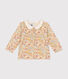 Blusa de algodón con cuello para bebé