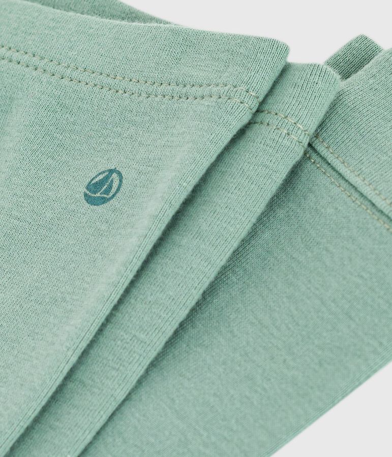 Leggings lisos de algod&oacute;n para beb&eacute; verde