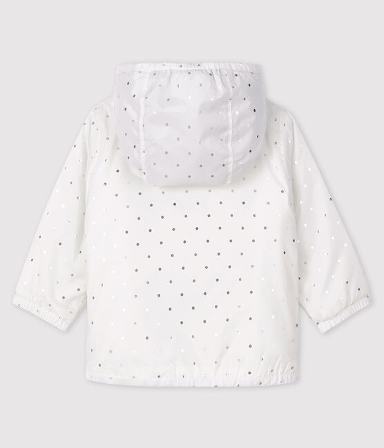 Chaqueta estampada para bebé niña/niño blanco MARSHMALLOW/gris ARGENT