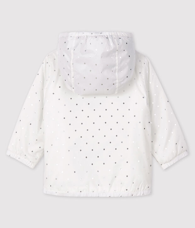 Chaqueta estampada para beb&eacute; ni&ntilde;a/ni&ntilde;o blanco/gris