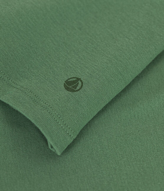 Camiseta L'ICONIQUE de algodón con cuello redondo para mujer verde PALMERAIE