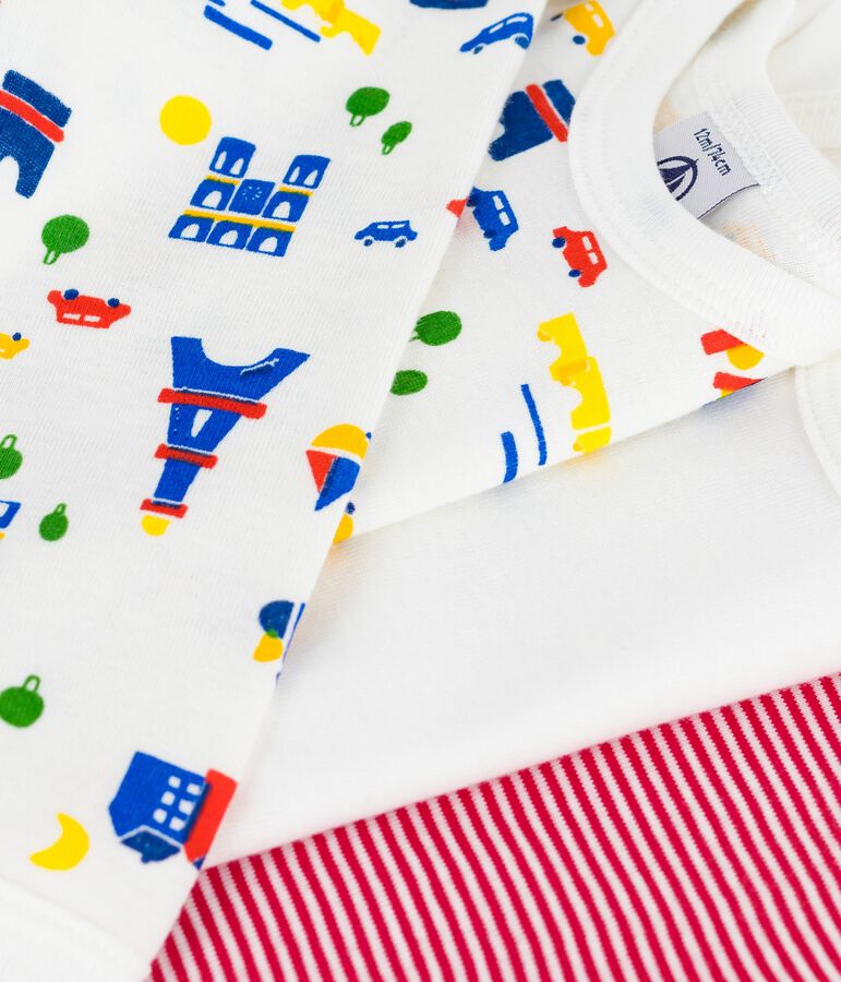 Juego de bodies de algod&oacute;n de manga larga con estampado para beb&eacute; multicolor