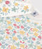Camisón de algodón con flores y corona para niña blanco MARSHMALLOW/blanco MULTICO
