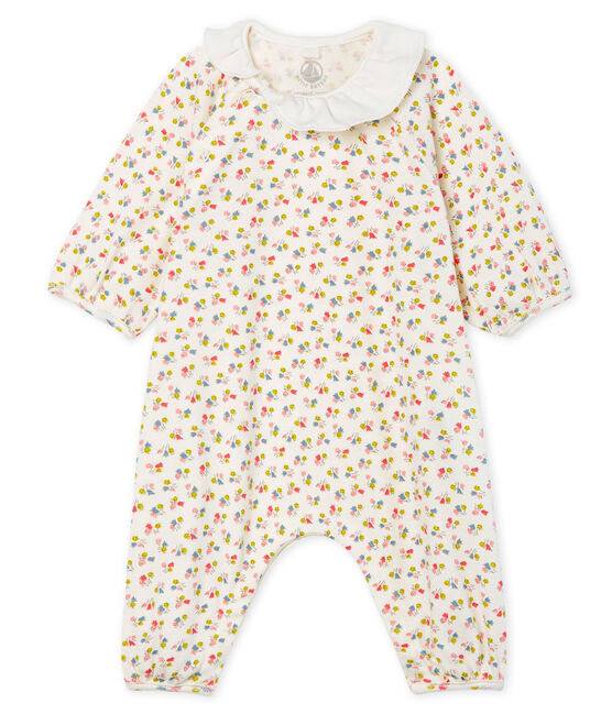 Mono largo de punto para niña pequeña blanco MARSHMALLOW/blanco MULTICO