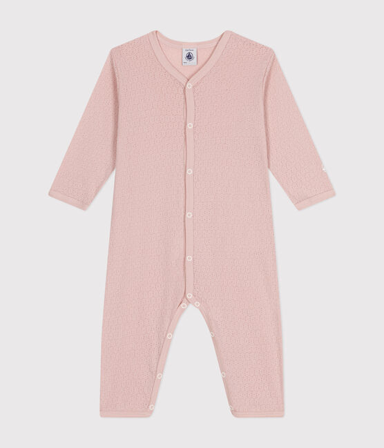 Pijama sin pies de algodón para bebé rosa SALINE