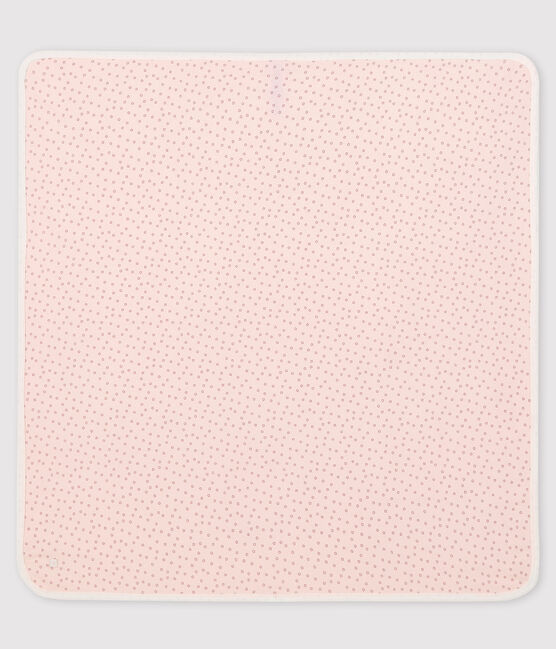 Arrullo de maternidad de bebé de algodón orgánico rosa FLEUR/gris CONCRETE