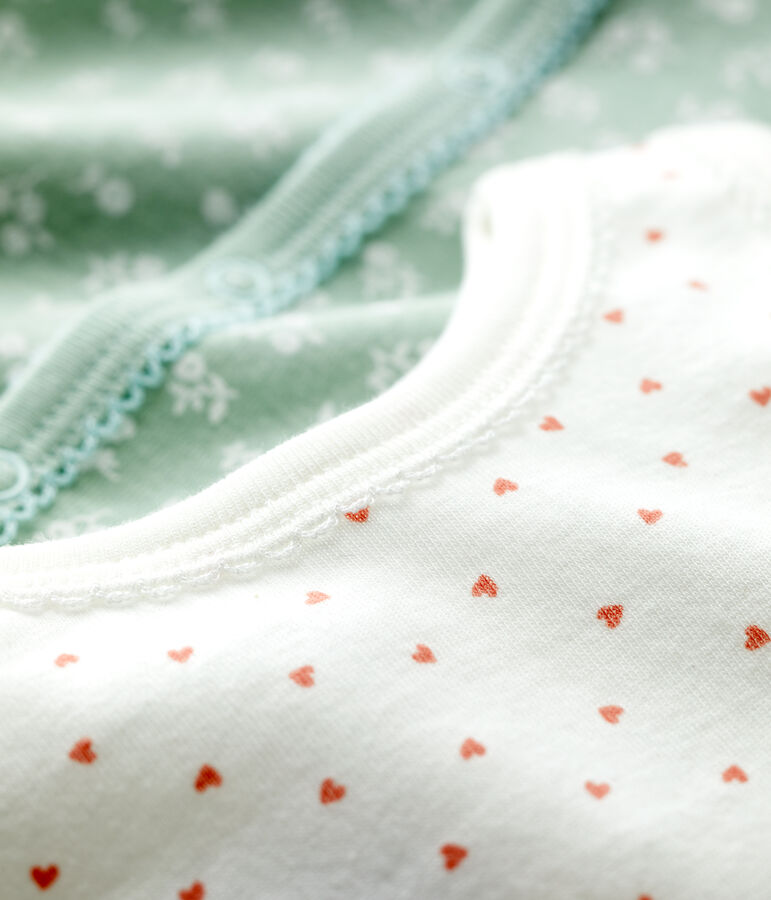 Juego de 2 peleles cortos de algod&oacute;n de beb&eacute; multicolor