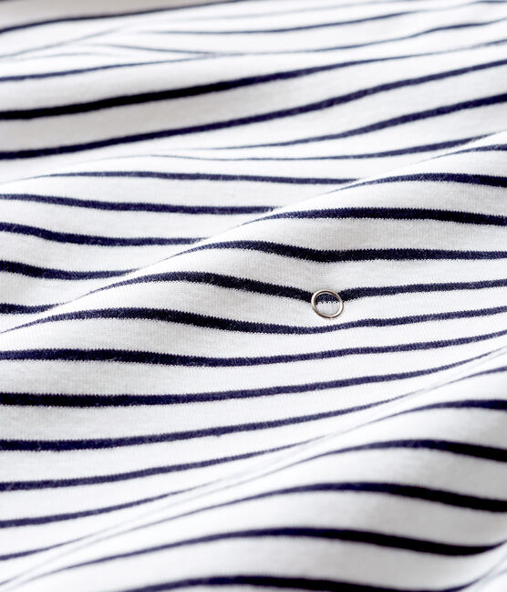 Manta para cambiar al bebé de punto blanco MARSHMALLOW/azul SMOKING