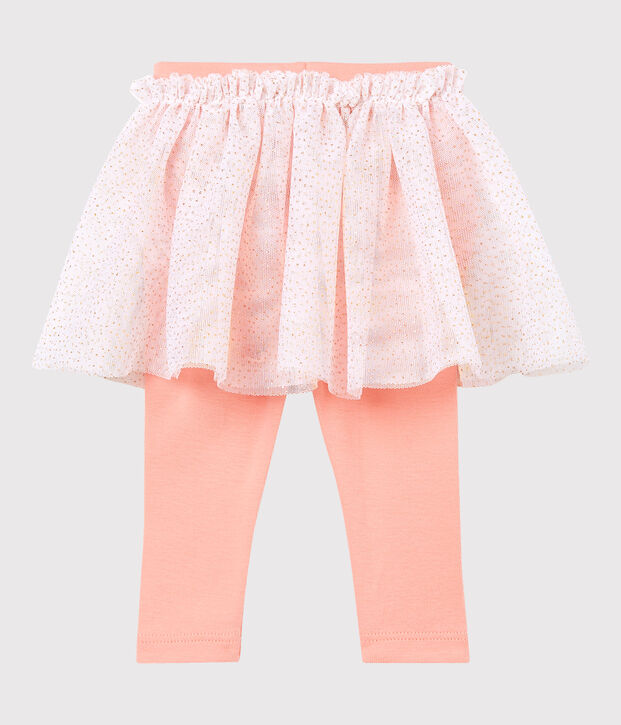 Falda leggings para beb&eacute; ni&ntilde;a rosa/rosa