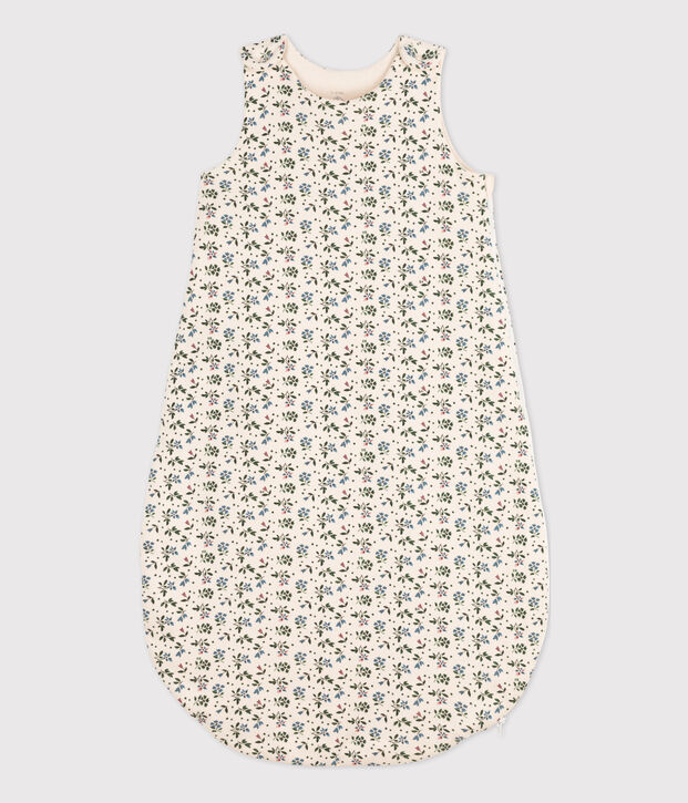 SACO DE ALGOD&Oacute;N CON FLORES DE BEB&Eacute; TOG 3 crudo/multicolor