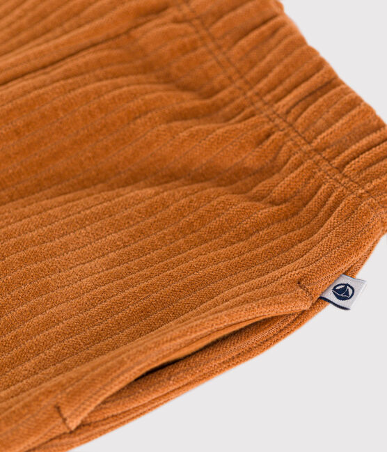 Pantalón de terciopelo para bebé marron ECUREUIL