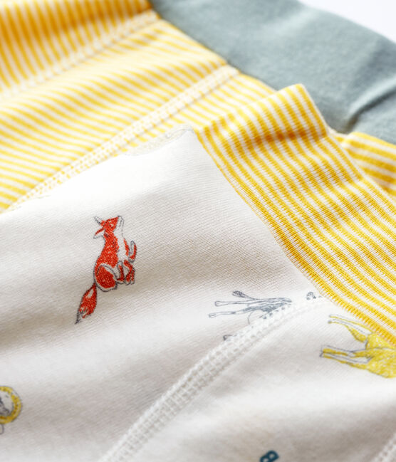 Juego de 2 bóxeres con estampado de muflón de niño de algodón orgánico variante 1