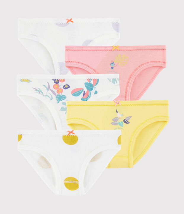Juego de 5 braguitas con estampado de jungla para ni&ntilde;a multicolor