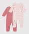 Juego de 2 pijamas de terciopelo para bebé variante 1