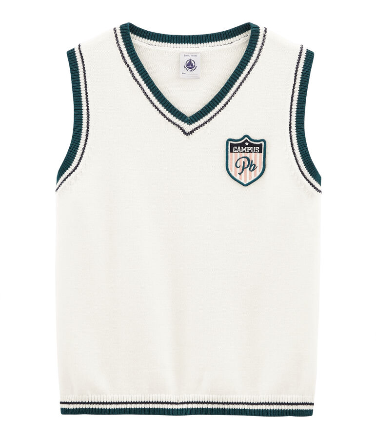 Chaleco infantil para ni&ntilde;o blanco MARSHMALLOW/blanco MULTICO