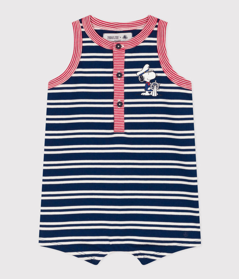 Mono Petit Bateau X Snoopy de punto ligero para beb&eacute; azul/multicolor