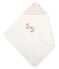 Estuche con toalla cuadrada de baño y patucos para bebé de BE y punto. blanco MARSHMALLOW/rosa GRETEL/ MULTICO