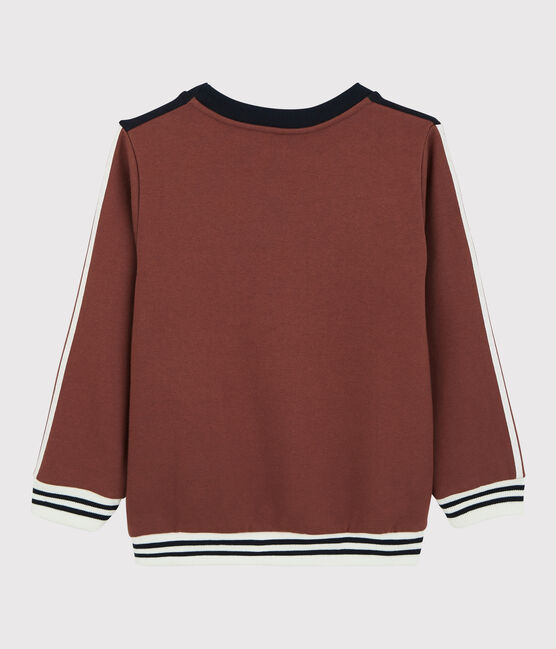 Sudadera de felpa de niño naranja MADRAS
