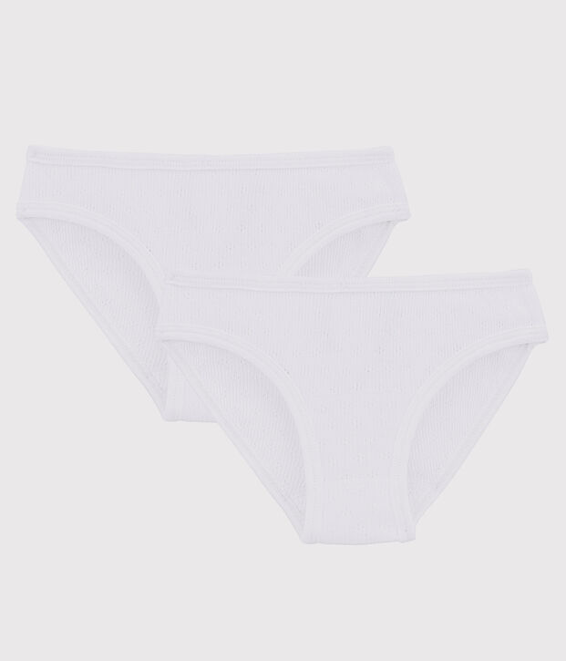 Lote de 2 braguitas caladas de chica multicolor