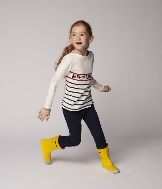 Camiseta de punto de niña/niño blanco MARSHMALLOW