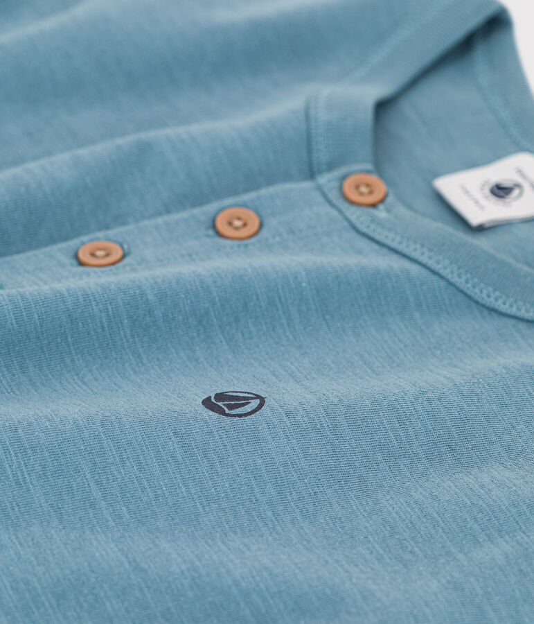 Camiseta de algod&oacute;n de manga larga de ni&ntilde;o azul ROVER